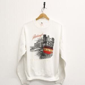 Vintage Pittsburgh Pennsylvania Cityscape Sweatshirt XL